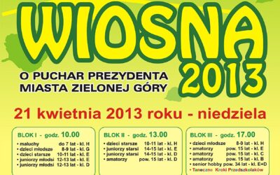 XIV Ogólnopolski Turniej Tańca Towarzyskiego WIOSNA 2013