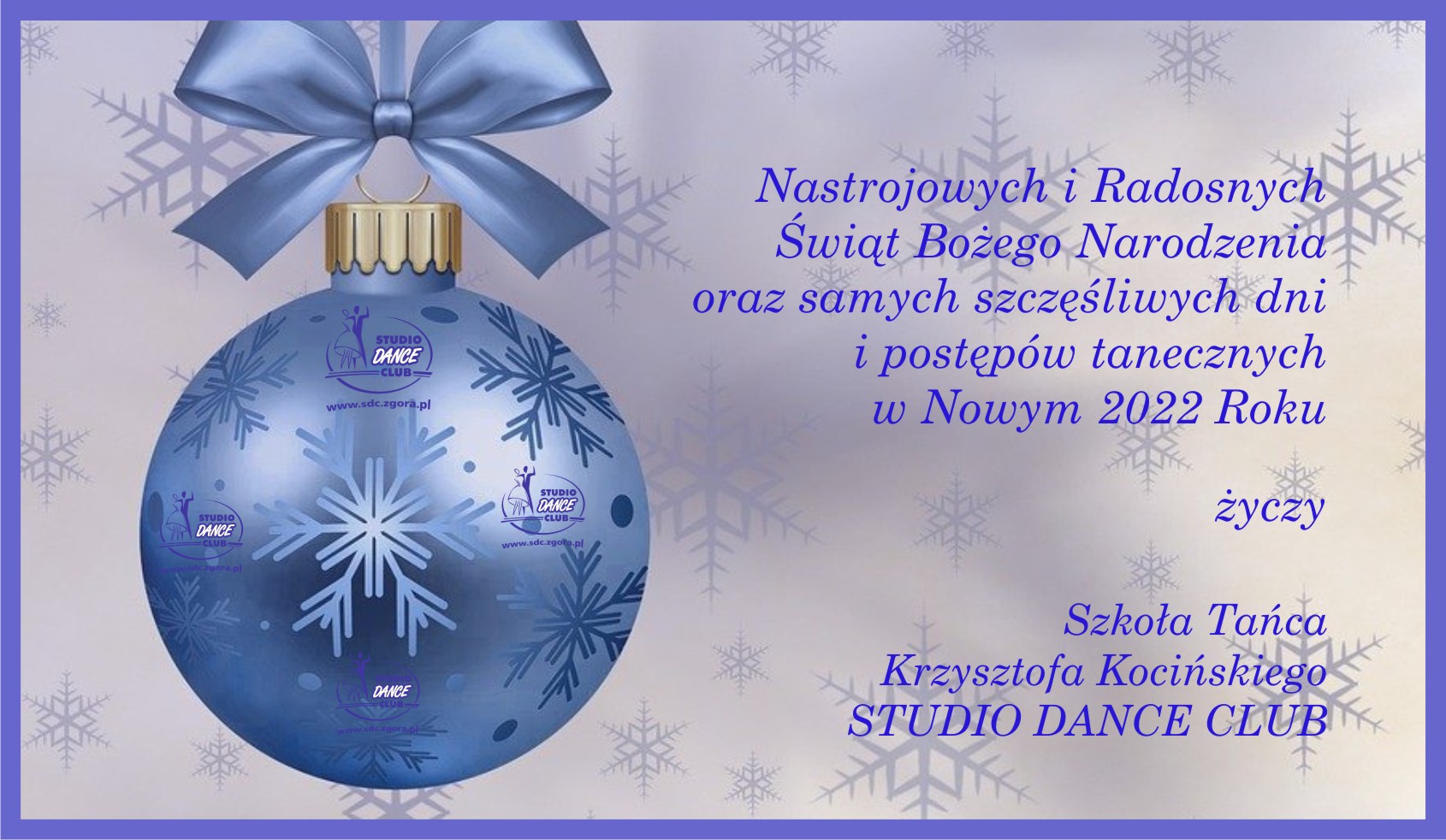 Życzenia Świąteczno-Noworoczne